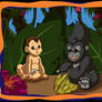 Baby Tarzan and Terk