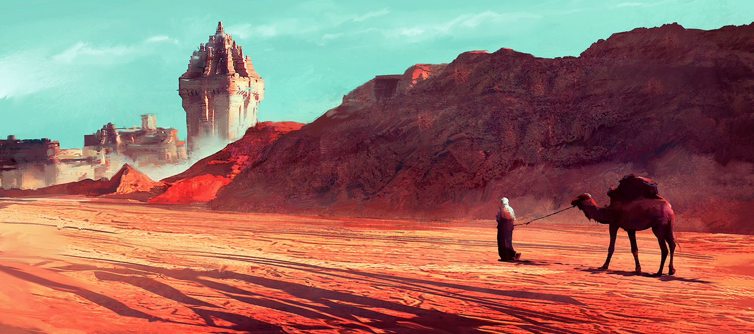 desert scene- sketch of the day