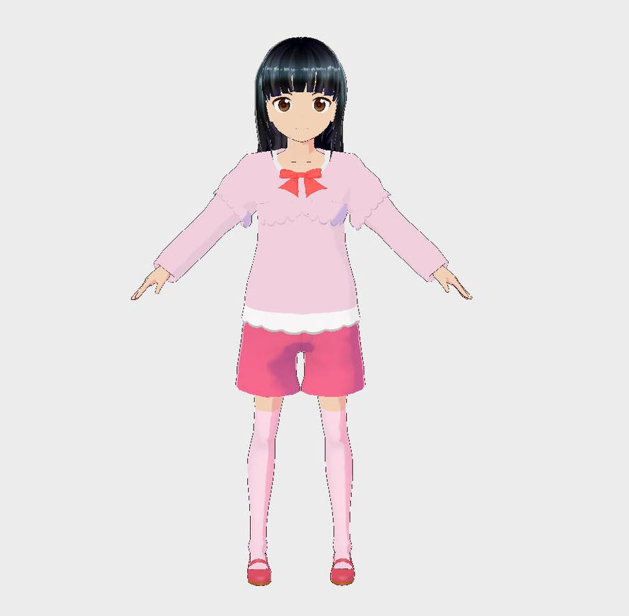 Mio Aida VRM/MMD Model ( Sakura School Simulator ) by claire361992 on ...
