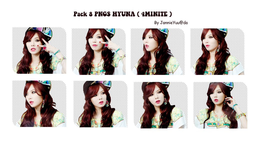 Pack 8 PNGs HyunA