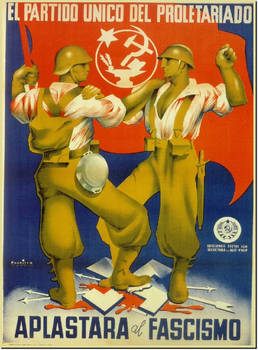 Communist propaganda. Spanish Civil War