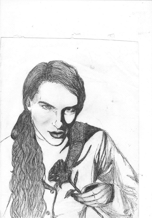 Lestat pen drawing