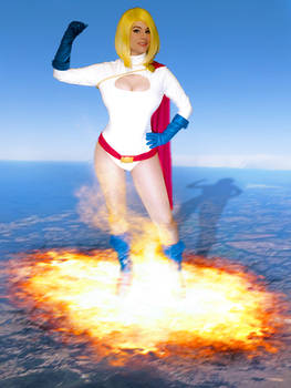 Mega Giantess Power Girl Mocking the Tinies!