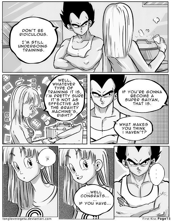 Dbz: Bulma and Vegeta - Firstkiss: Chapter 1, Pg15 by longlovevegeta