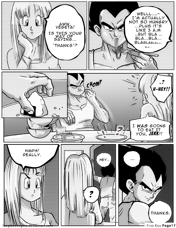 Dbz: Bulma and Vegeta - Firstkiss: Chapter 1, Pg17 by longlovevegeta