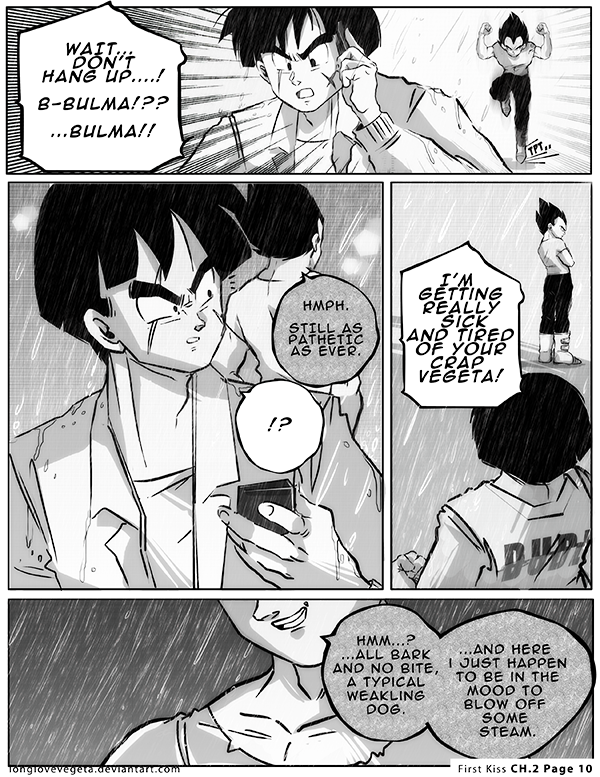 Dbz: Bulma and Vegeta - Firstkiss: Chapter 2, Pg10