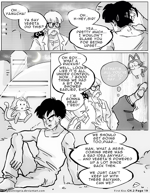 Dbz: Bulma and Vegeta - Firstkiss: Chapter 2, Pg19