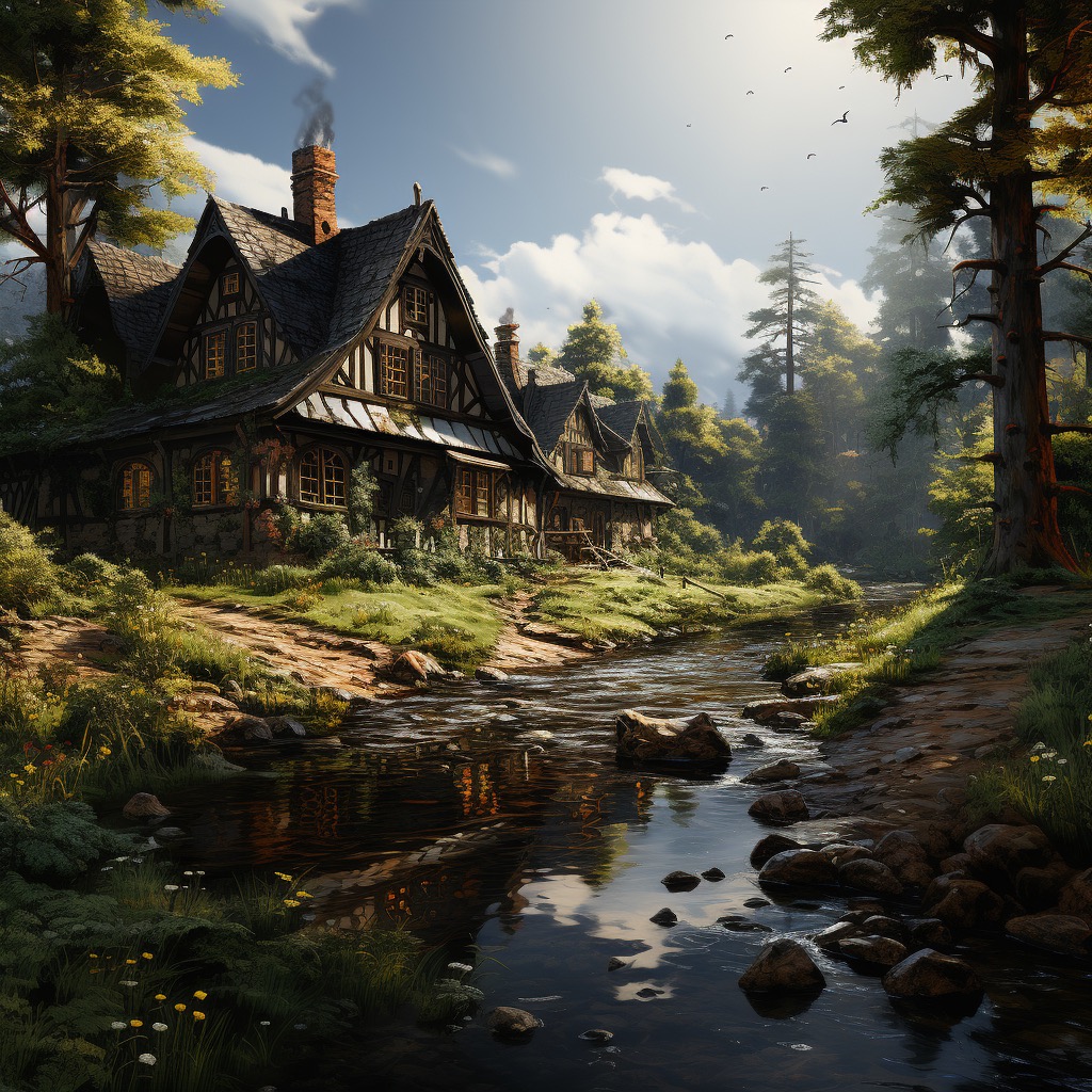peaceful house by krusk573 on DeviantArt