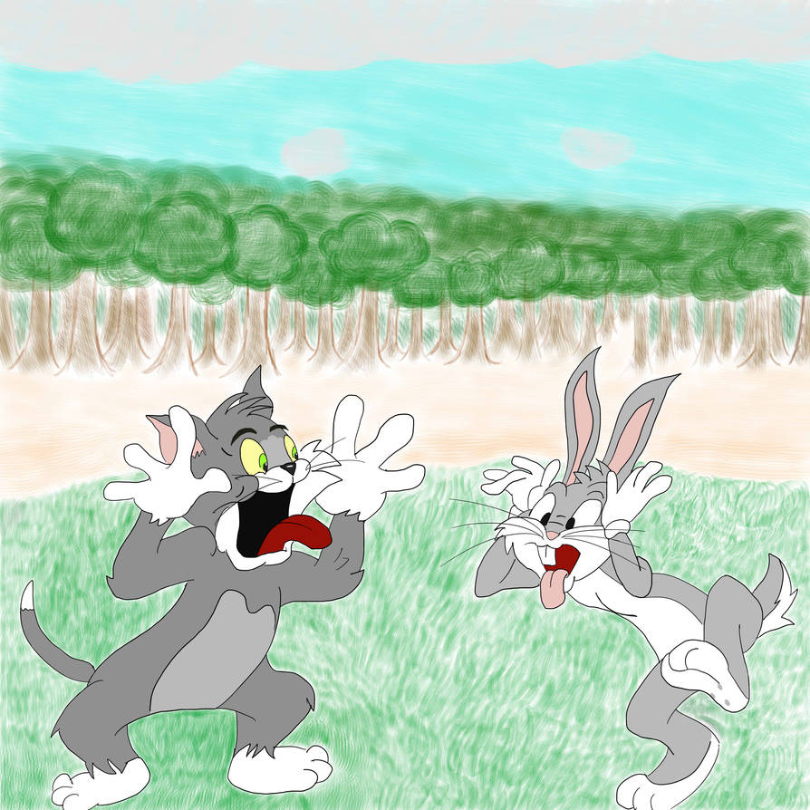 Tom Vs Rabbit WIP Bugs Bunny and Tom The Cat by Yato-K on DeviantArt