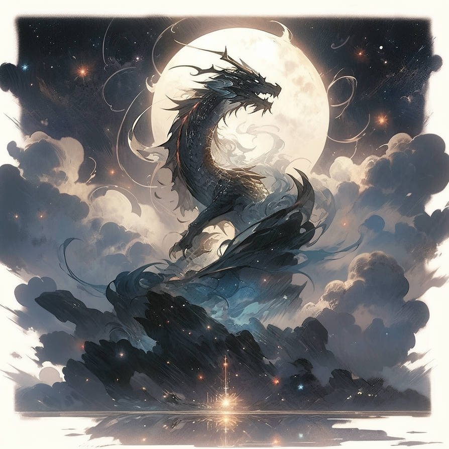 Dragon And Moon By DemorDesign On DeviantArt dragon-and-moon-by-demordesign-on-deviantart