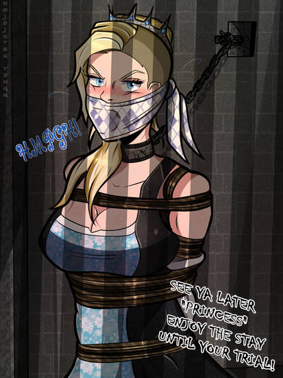 princess dress bondage Princess Lione in bondage by nekonekorin on DeviantArt