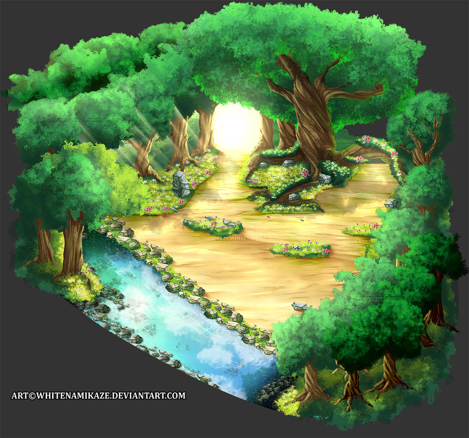COMMISSION - Forest Environment Art by WhiteNamikaze on DeviantArt