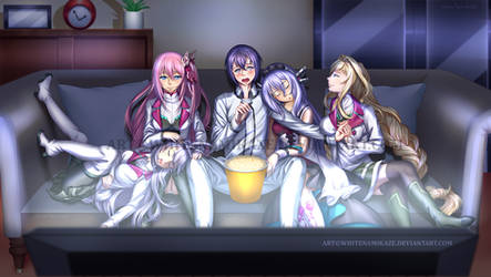 wallpapers The Asterisk War Ayato Girlfriend ayato with his harem on ayato amagiri