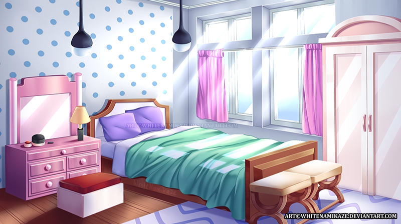 COMMISSION - Girl's Bedroom Interior by WhiteNamikaze on DeviantArt