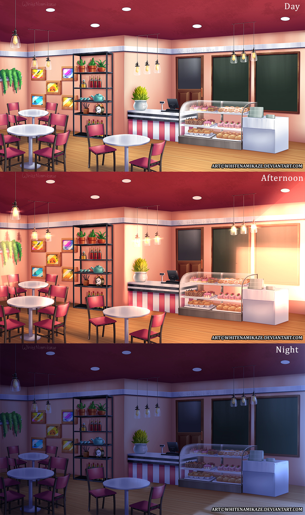 Cafe Blue Deviantart COMMISSION - Cafe by WhiteNamikaze on DeviantArt