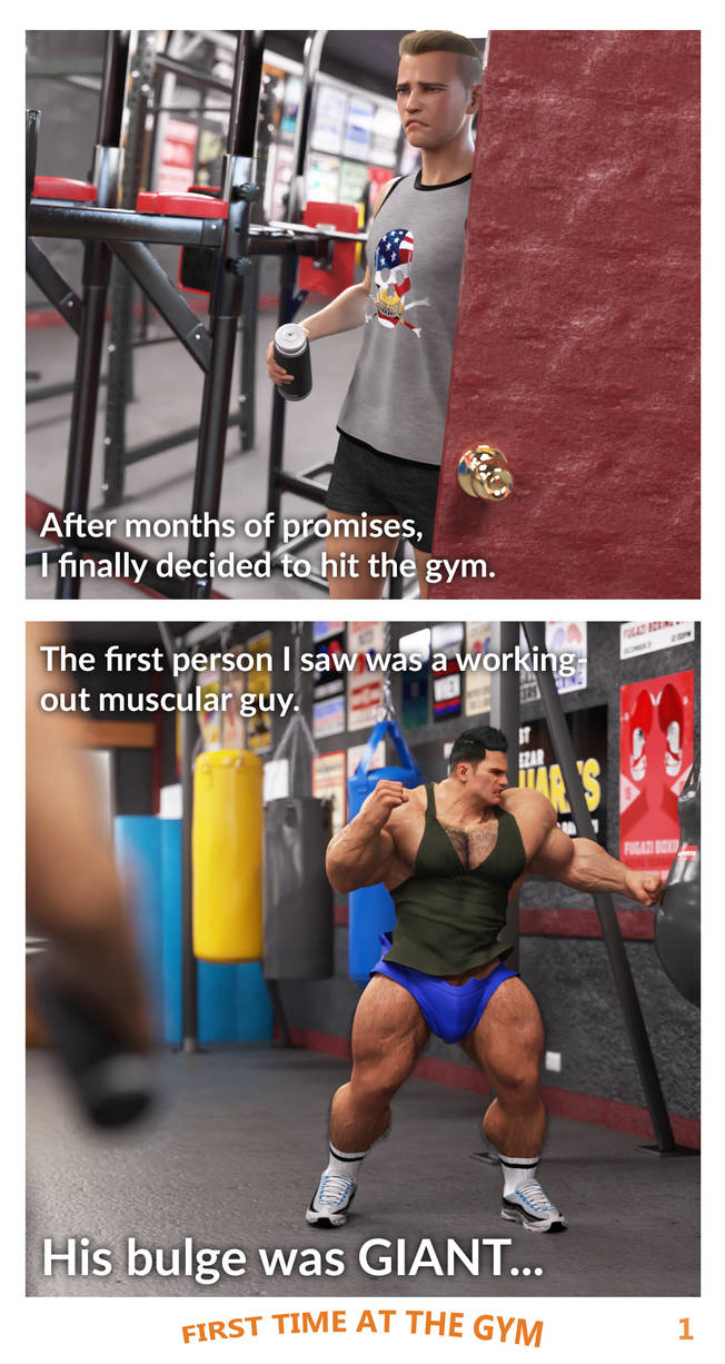 Muscle Hunk Comic First Time At The Gym Page 1 By MrHunkCookie On muscle-hunk-comic-first-time-at-the-gym-page-1-by-mrhunkcookie-on