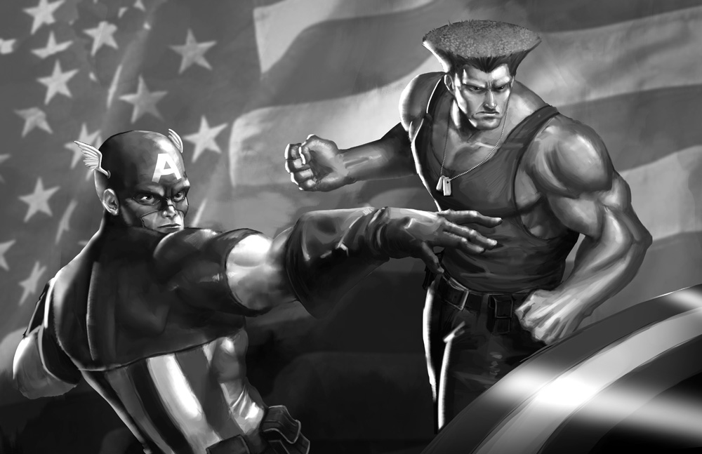 Guile X Captain America