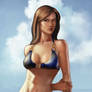 PS Home: Dark Blue Bikini