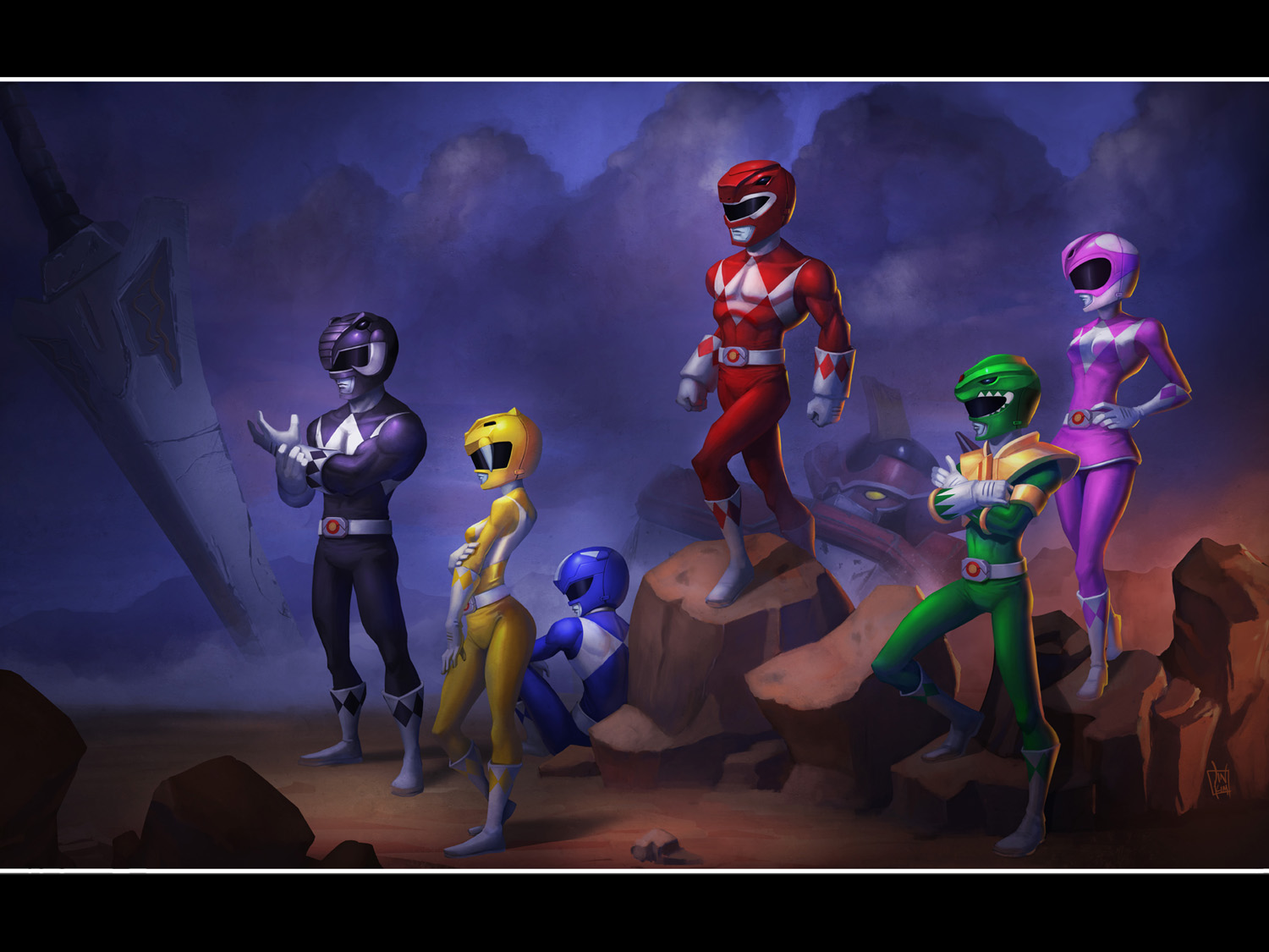 MMPR by geeshin on DeviantArt