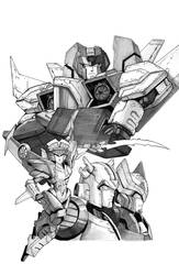 IDW Transformers Till All Are One #9 line art