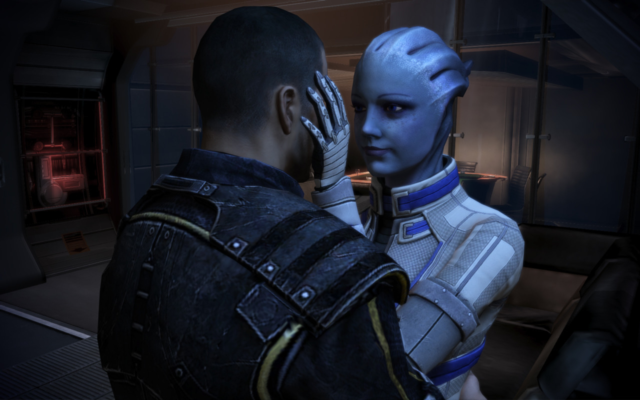 Liara and Shepard Gazing Into Each Other 2