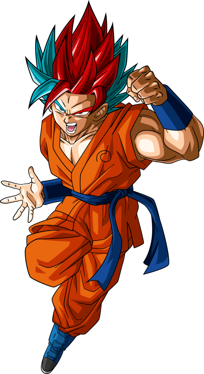 Goku Super Saiyan God by FheR85 on DeviantArt