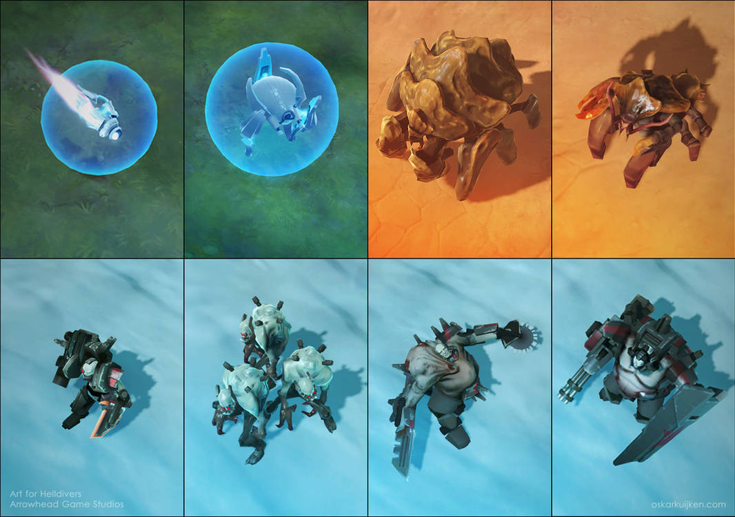 Helldivers - Enemies by OskarKuijken