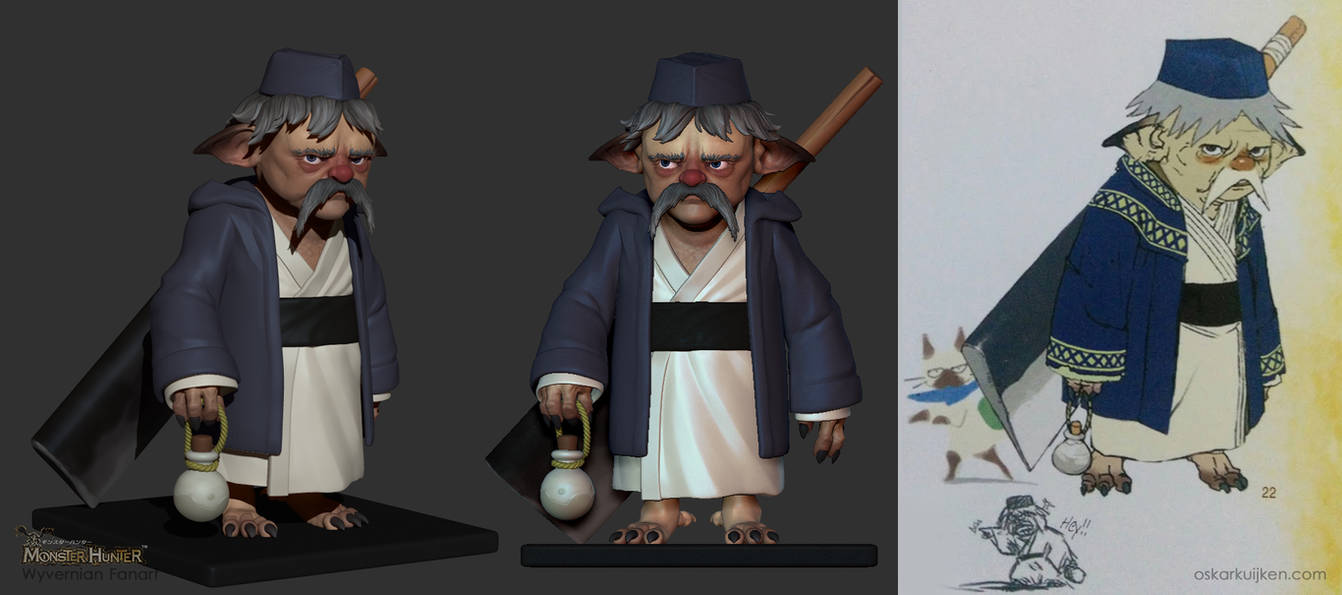 Sushi Chef Sculpt - Monster Hunter by OskarKuijken