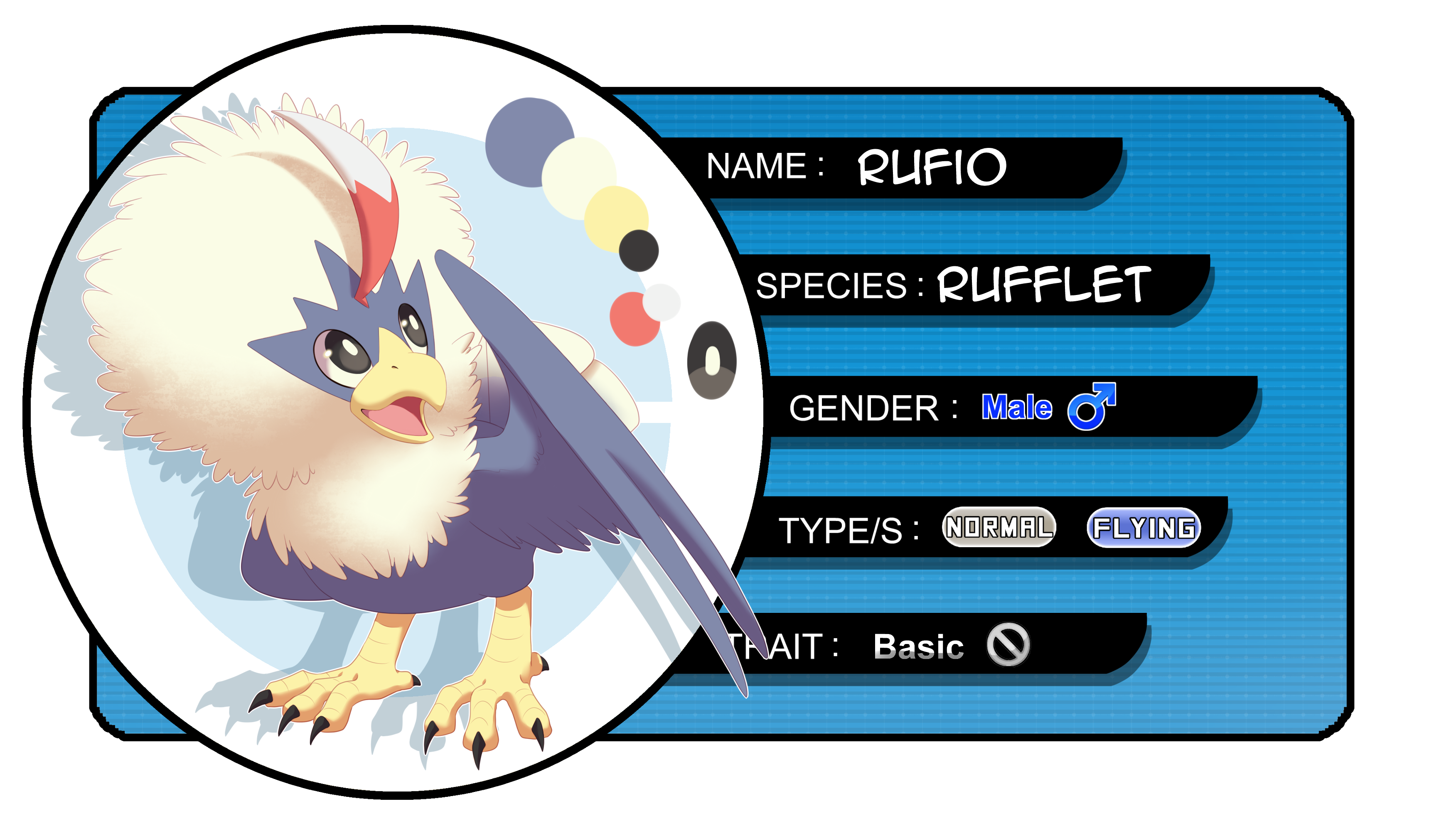 Pokemon Ruffuf Rufio the Rufflet by RandomComicSheet on DeviantArt