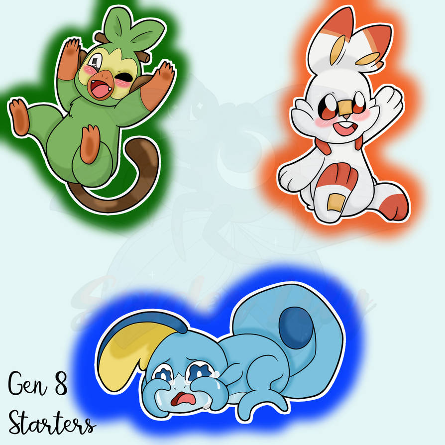 Gen 8 Starters By SpiderLilyArtestry On DeviantArt gen-8-starters-by-spiderlilyartestry-on-deviantart