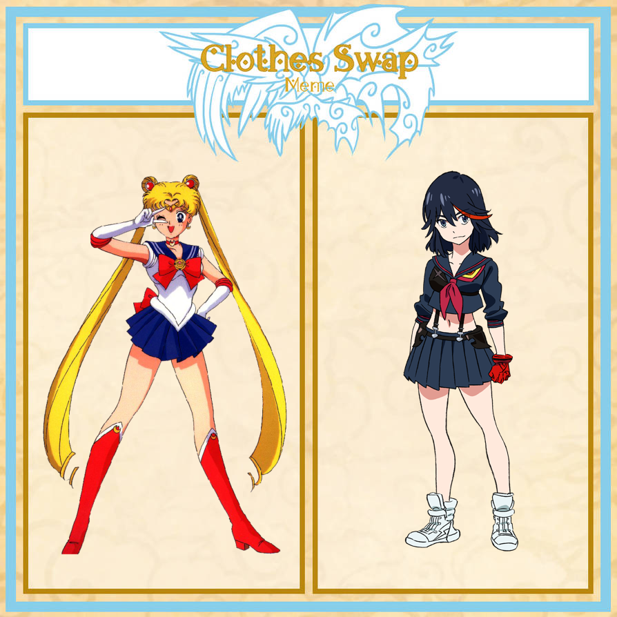 Clothes Swap Sailor Moon And Ryuko Matoi By Supremevincent2022 On Deviantart