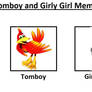 Tomboy and Girly Girl Meme - Kazooie and Berri