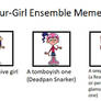 Four-Girl Ensemble Meme Template