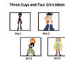 3 Guys and 2 Girls (DTVA Style) #1