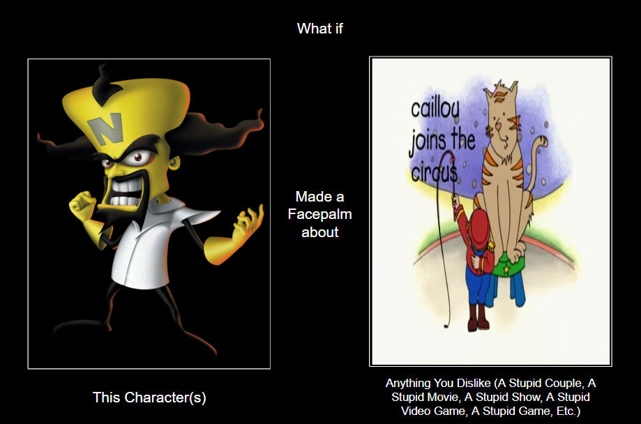 Dr. Neo Cortex facepalms at CJTC by SupremeVincent2022 on DeviantArt