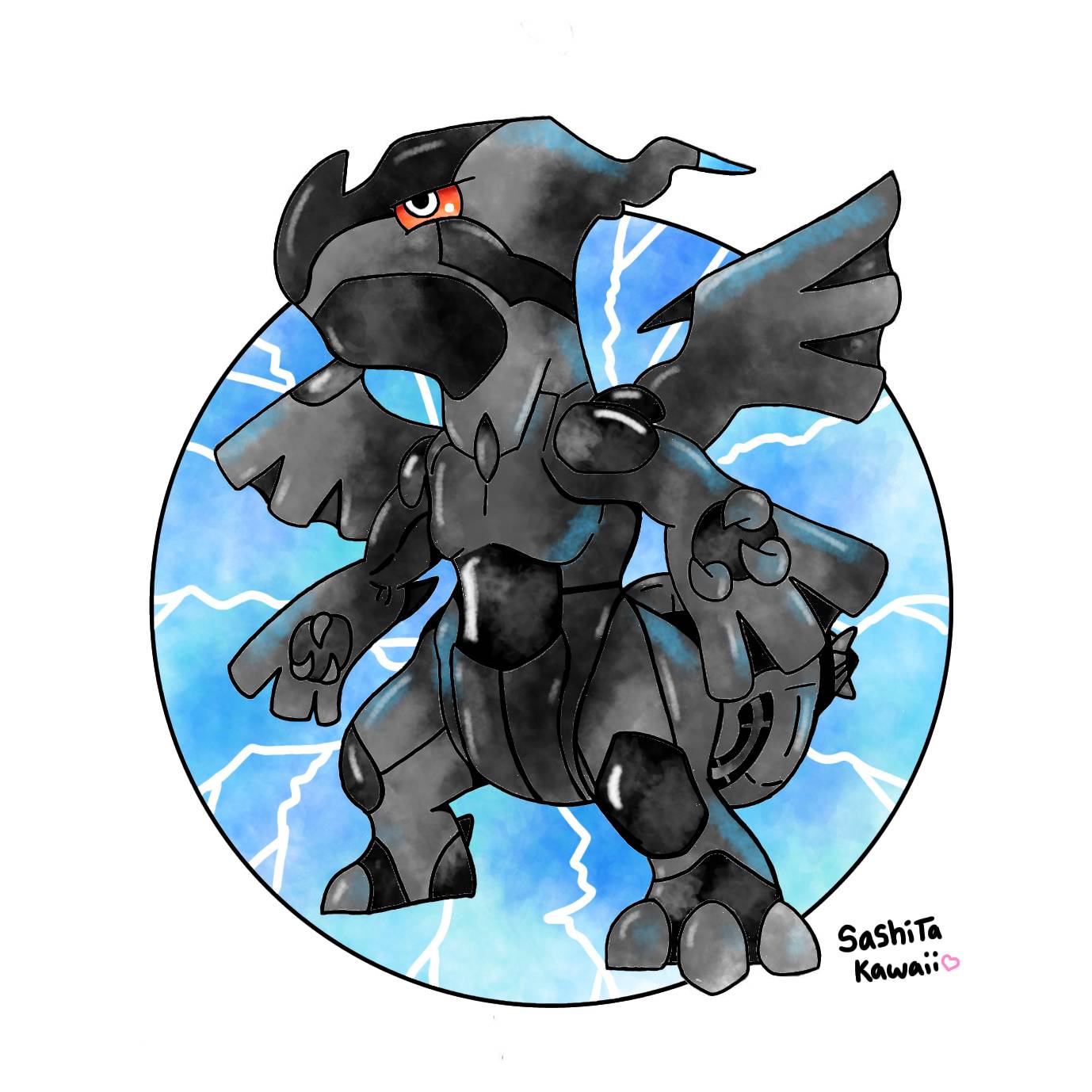 Zekrom by kaburaisu on DeviantArt