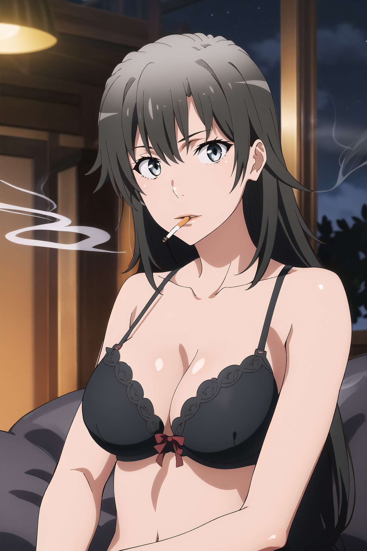 Shizuka Hiratsuka Smoking by TakaneNTR on DeviantArt