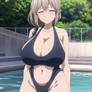 Tsuki Uzaki School Pool