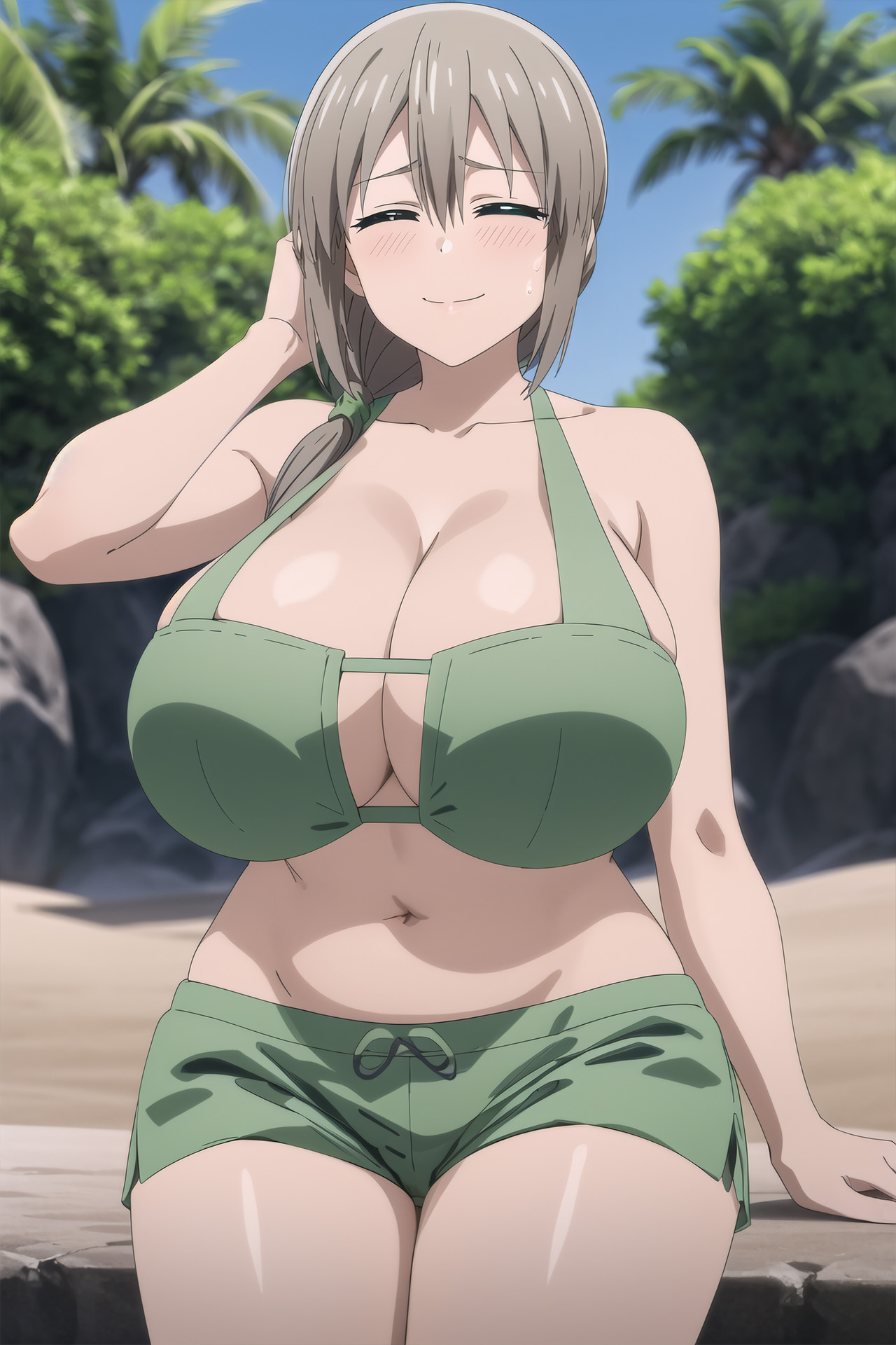 Tsuki Uzaki Eye-Patch Bikini