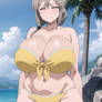 Tsuki Uzaki Yellow Bikini