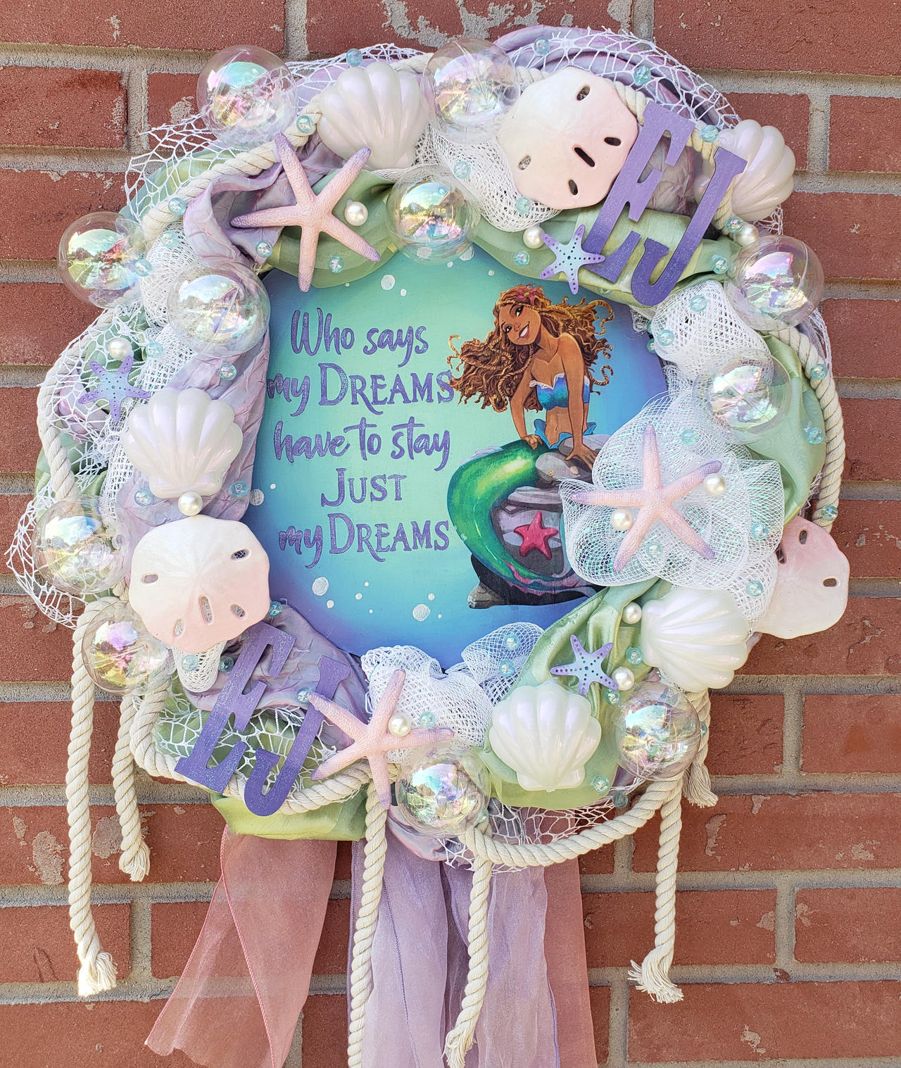 Galaxy Glitter Mermaid Craft - Mermaid Inspired Wreath