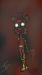 Bloody golden Freddy / purple guy