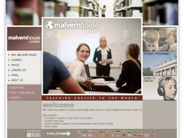 malvern house - web layout