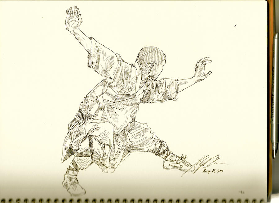 Shaolin Monk by SketchNDraw on DeviantArt