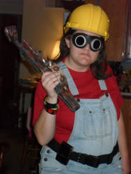 TF2 RED Engineer Cosplay - Spy Sapped Mah Sentry!