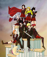 RWBY-Team RWBY and JNPR Poster