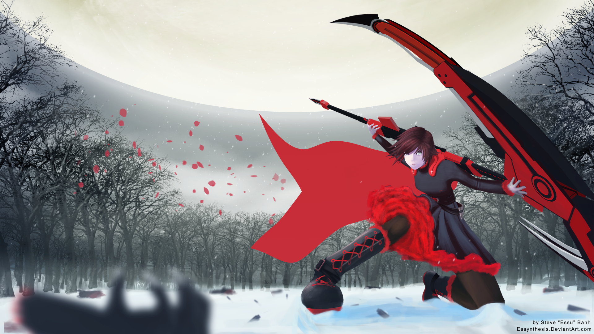 Ruby Rose Rvby RWBY - Ruby Rose by Essynthesis on DeviantArt