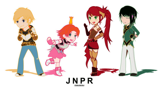 Rwby - chibiRWBY series animated loop! Team JNPR!
