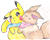 Eevee And Pikachu By Greensimon- resized by ashchu