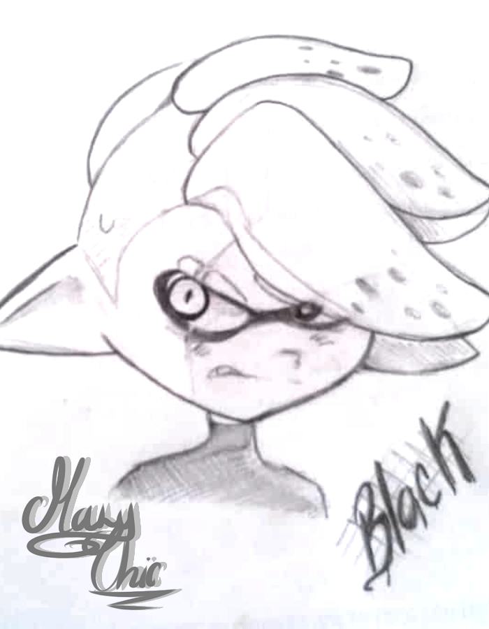 Black inkling tradicional by MaryUs3908 on DeviantArt